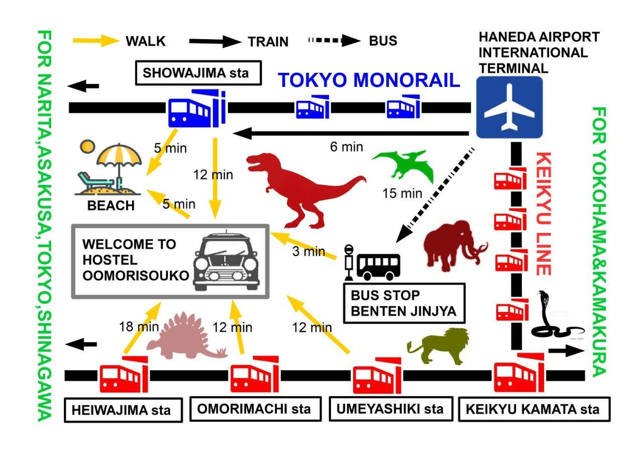 Hostel Oomori Souko Tokyo Dış mekan fotoğraf